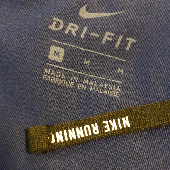 Nike Dri-fit Running Short over Short Blue SZ M - Picture 6 of 6